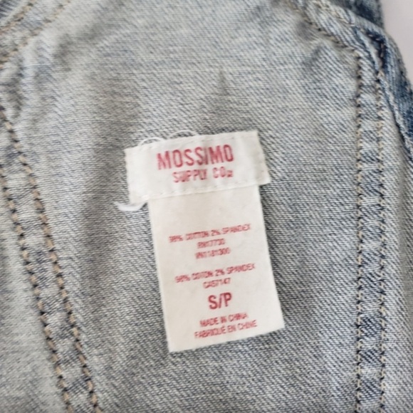 Mossimo Supply Co Distressed Denim Jeans Overall Cutoff Shorts - Picture 4 of 4